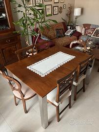 Splendido Tavolo Moderno in Legno e Metallo