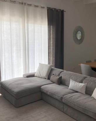 2 pezzi tenda lino slavato maison du monde grigie