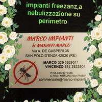 impianti antizanzare su perimetro da giardino 