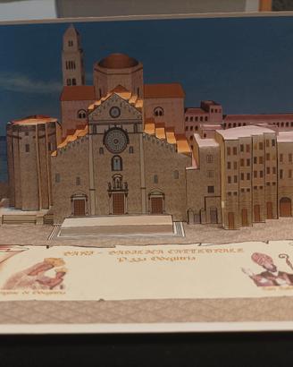 cartolina Pop Up Bari cattedrale di San Sabino 