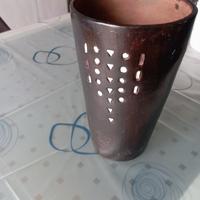 Vaso fiori terracotta nero