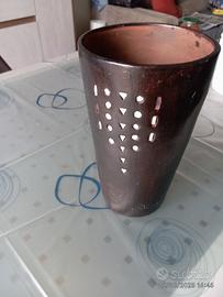 Vaso fiori terracotta nero