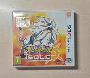 Pokemon Sole-Scatola, cartuccia e manuale completo