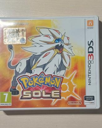 Pokemon Sole-Scatola, cartuccia e manuale completo