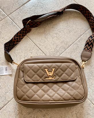 Borsa a tracolla tortora