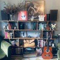 libreria giapponese in legno