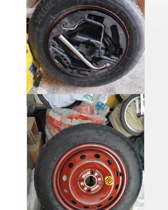 ruotino completo fiat raggio14cm attacco 4per 98 