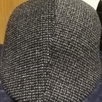 berretto uomo taglia 58 grigio puntinato