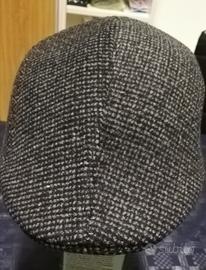 berretto uomo taglia 58 grigio puntinato