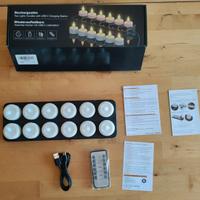 12 candeline LED ricaricabili - Nuove