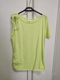 Top premaman Prenatal taglia L giallo fluo