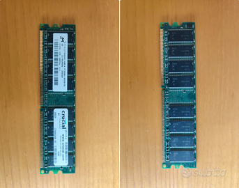 RAM DDR1 512MB PC3200 400MHz Crucial