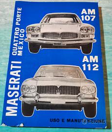 libretto uso manutenzione Maserati 4 porte Mexico
