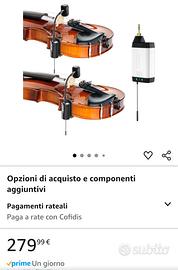 Microfono doppio per 2 violini, onde radio, 280€