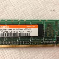 MODULI RAM DA 1GB e 512MB