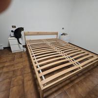 Letto matrimoniale legno rete doghe