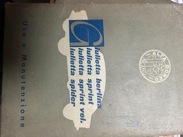 uso e manutenzione per alfa romeo giulietta