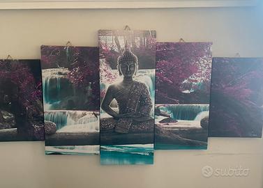 Set 5 Quadretti su stampa