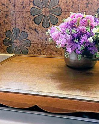 Copri fornelli nuovo in legno piano 4 fuochi 