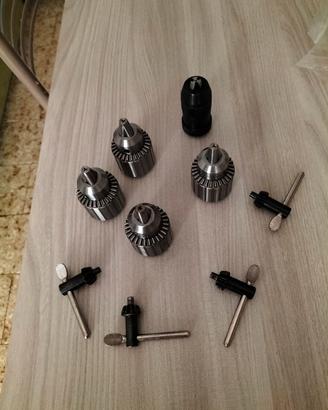 set 5 mandrini per trapano 
