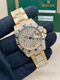 Rolex Gmt Oro giallo diamanti