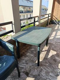 tavolo e sedie da esterno