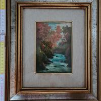 Dipinto di Saverio Seassaro: nel bosco