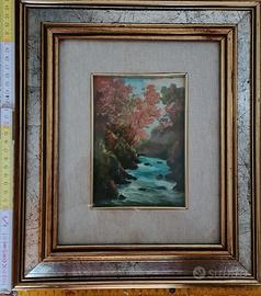 Dipinto di Saverio Seassaro: nel bosco