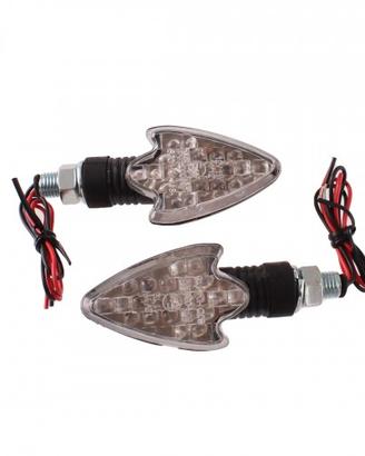Coppia frecce a led per moto effetto carbonio Far 