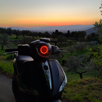 Angel eyes con faro abbagliante x piaggio