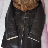 Giacca invernale in pelle vera