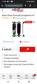 Skateboard Longboard 41" Pollici