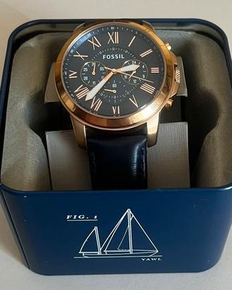 Orologio Cronografo Uomo Fossil Grant quadrante bl