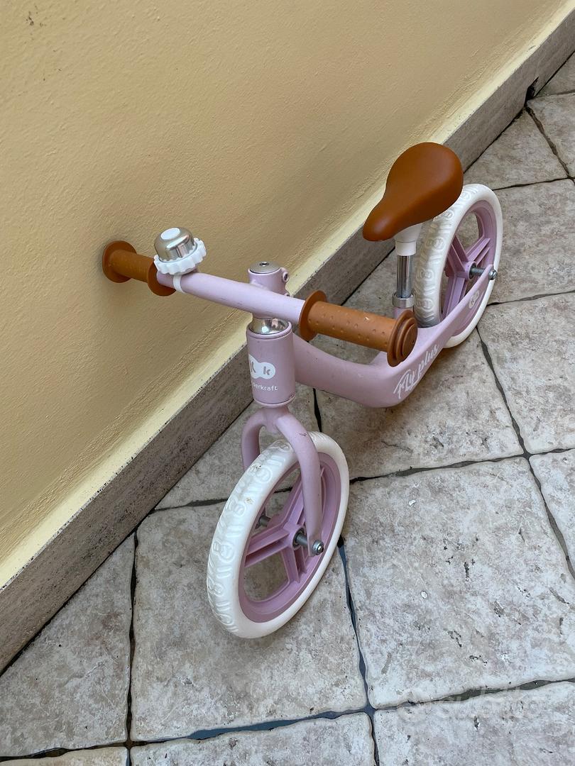 Kinderkraft CUTIE Bici Senza Pedali 3 In 1 – Triciclo E Carrello Primi Passi In Metallo, Sella Regolabile, Da 1 Anno, Rosa