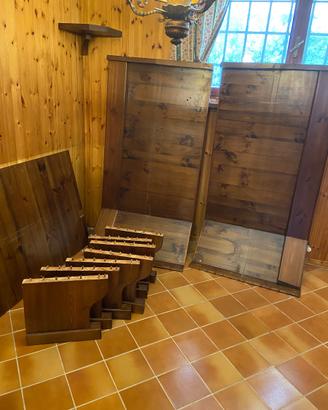 Legno di abete, panca da 12 persone