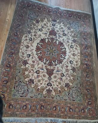 Tappeto persiano Tabriz annodato a mano 147x225