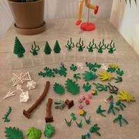 Lotto Lego piante ragnatele alberi fiori ecc