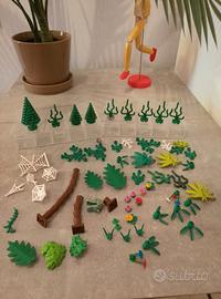 Lotto Lego piante ragnatele alberi fiori ecc