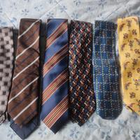 👔 set 6 cravatte  seta
