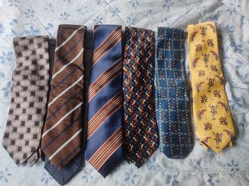 👔 set 6 cravatte  seta