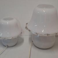 Coppia di Lampade a Fungo in Vetro Soffiato, Desig