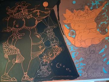 TONO ZANCANARO..litografia 50x70