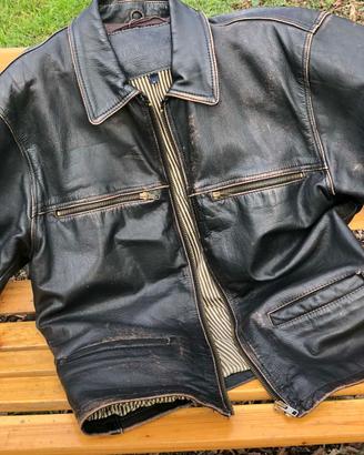 GIACCA  VINTAGE IN VERO CUOIO