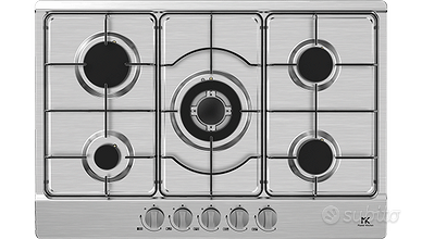 PIANI COTTURA A GAS 5 FUOCHI DA 75 CM