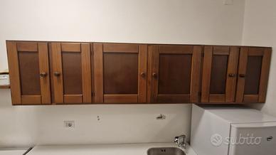 Pensili Schiffini anni ’70 in noce massello