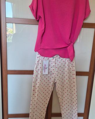 completo casaccaxe pantalone taglio jeans  S