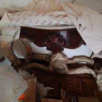 Consolle marmo e mogano