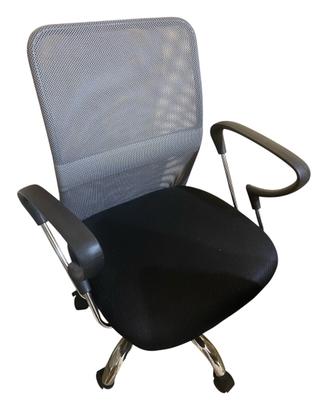 Sedia da ufficio con schienale nera e grigia