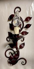 applique in ferro battuto in stile ottocentesco