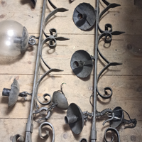 Lampadario in ferro battuto